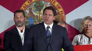 Florida Gov. Ron DeSantis speaks in Hialeah