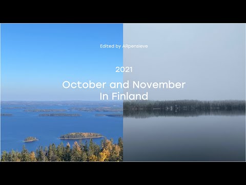 [KOR/ENG] Finland | 2021.10/11. 가을 1달.겨울과 눈 시작 | Helsinki 비엔날레. Koli. Sauna. Joensuu.
