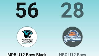 Merrifield Panthers u12 Boys Black vs HBC u12 Boys Black