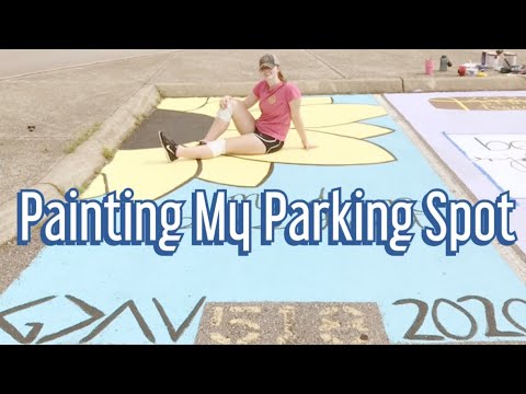Painting My Parking Spot!!! - YouTube
