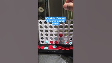 3D-printed Connect 4 (four-in-a-row) game! 🕹️🎲 #3DPrinting #BoardGame #Connect4 #3dprint