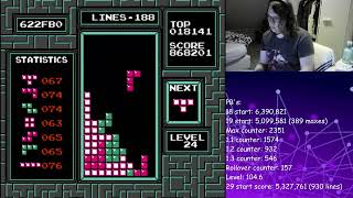 The craziest game of NES Tetris I have played in my life