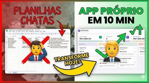 ADEUS EXCEL! Transformei essa Planilha em um App com IA (Do Zero)