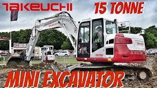 Takeuchi's massive mini excavator at Plantworx 2017