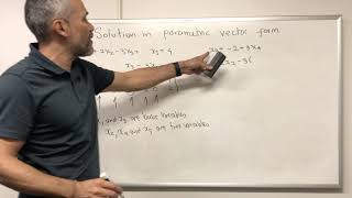 Parametric vector form of a solution