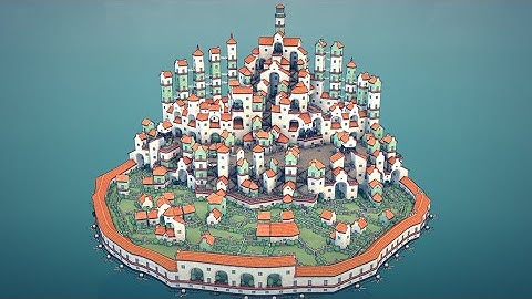 Townscaper: Floating Miniatures/Floating Cities Session 21 (Timelapse)