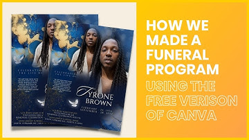 Watch Me Create A Funeral Program Template | Design A Memorial Booklet