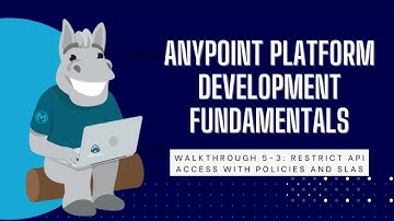 [Mulesoft] Anypoint Platform Development Fundamentals - Restrict API Access with Policies and SLA