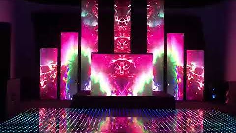 LED Walls structure design, pixel mapping and visuals
