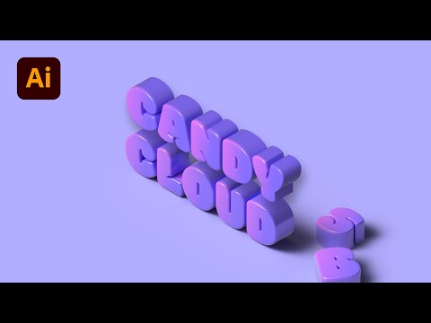 【Illustrator文字設計】3D逼真療癒立體字教學 | Adobe Illustrator Tutorial