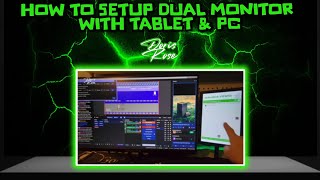 Dual Monitor Tablet &amp; PC Setup For Stream Chat