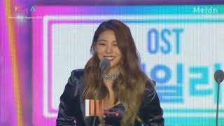 171202 에일리 Ailee Win BEST OST  @ 2017 MelOn Music Awards MMA