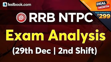 RRB NTPC Analysis 2020 (29 December Second Shift) | RRB NTPC Exam Review + Questions Asked