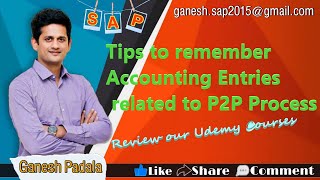 Tips to remember P2P Cycle related Accounting Entries by Ganesh Padala |125th Video on our Channel