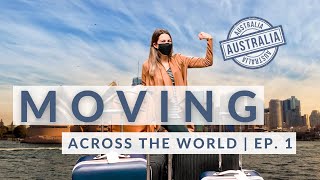 MOVING ACROSS THE WORLD TO AUSTRALIA DURING THE PANDEMIC VLOG EP 1 // Moving from the US