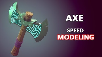 Autodesk Maya 2018 - Stylized Axe Speed Modeling