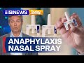 Nasal spray that treats anaphylaxis approved in Australia | 9 News Australia