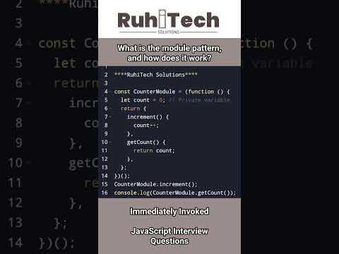 JavaScript Module pattern
