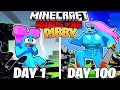 I Survived 100 DAYS as PIBBY in HARDCORE Minecraft!