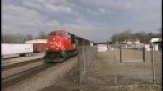 Canadian National Land Barge On Wisconsin Centrals Last Days At Mundelein,Illinois