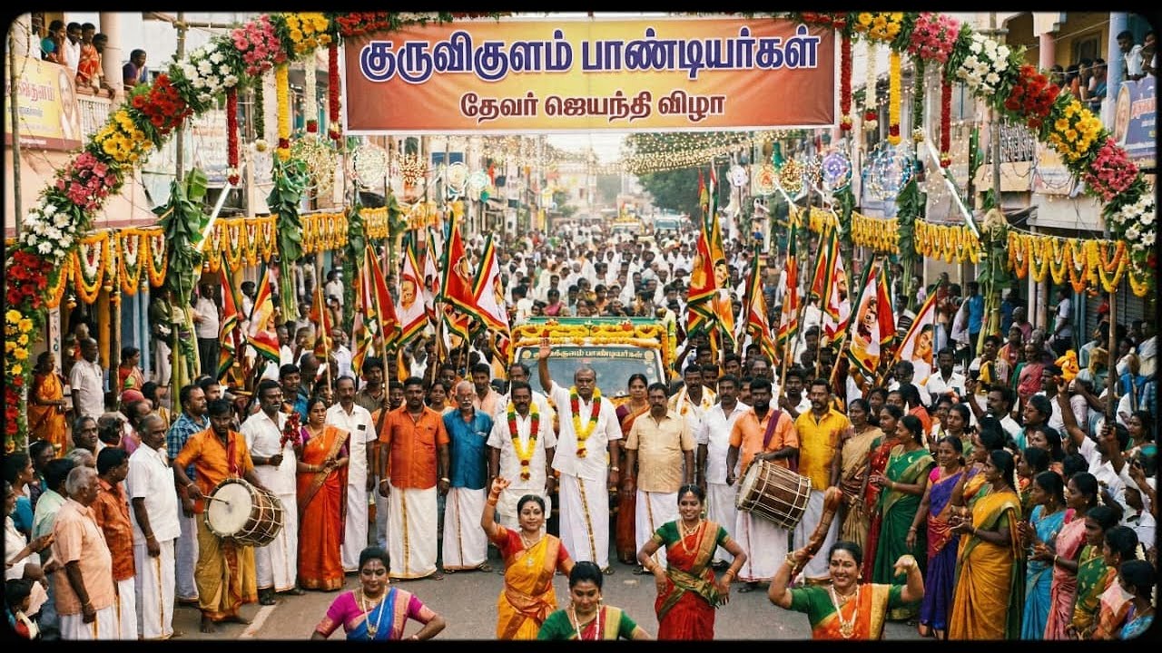 குருவிகுளம் பாண்டியர்கள் நடத்திய தேவர் ஜெயந்தி விழா