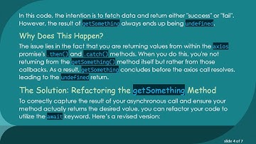 Solving the Common Issue of Async Methods Returning Undefined in JavaScript