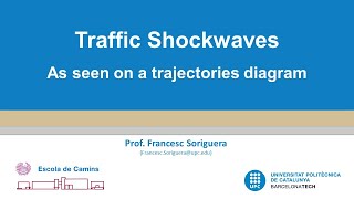 Traffic shockwaves in a trajectories diagram
