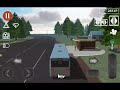Public Transport Simulator: поездка на голубом пригородном автобусе.(марш.347).(Часть 2)