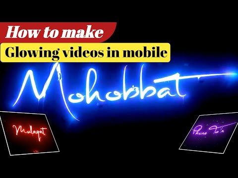 Glowing effects video editing in mobile |neon glowing effect video, NodeVideo, capcut