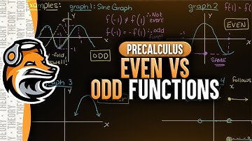 Even Vs Odd Functions | PreCalculus