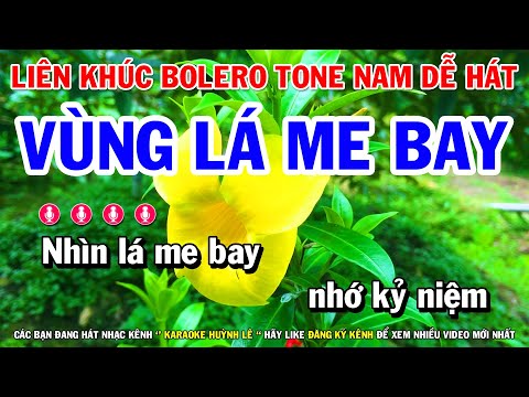 #1 Karaoke Liên Khúc Nhạc Sến Trữ Tình Bolero Tone Nam | Vùng Lá Me Bay – Thà Trắng Thà Đen Mới Nhất