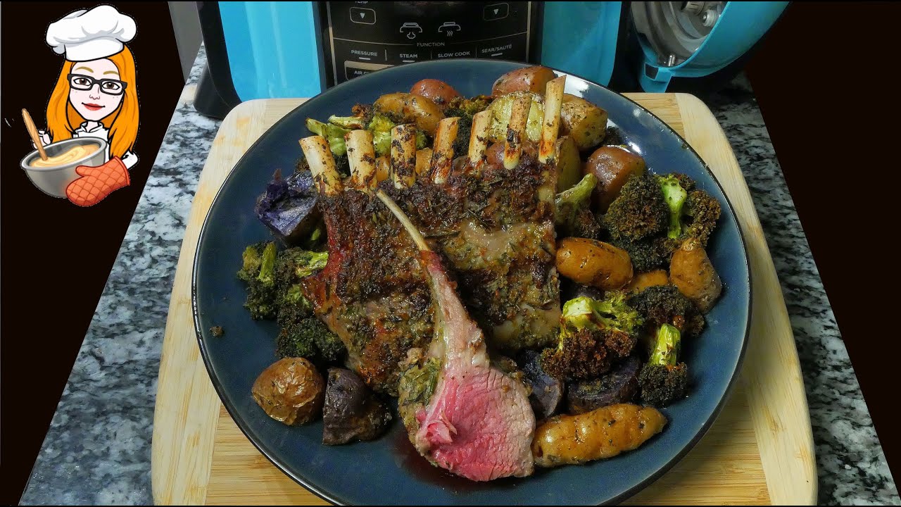 Rosemary Garlic Rack of Lamb | Ninja Foodi - YouTube