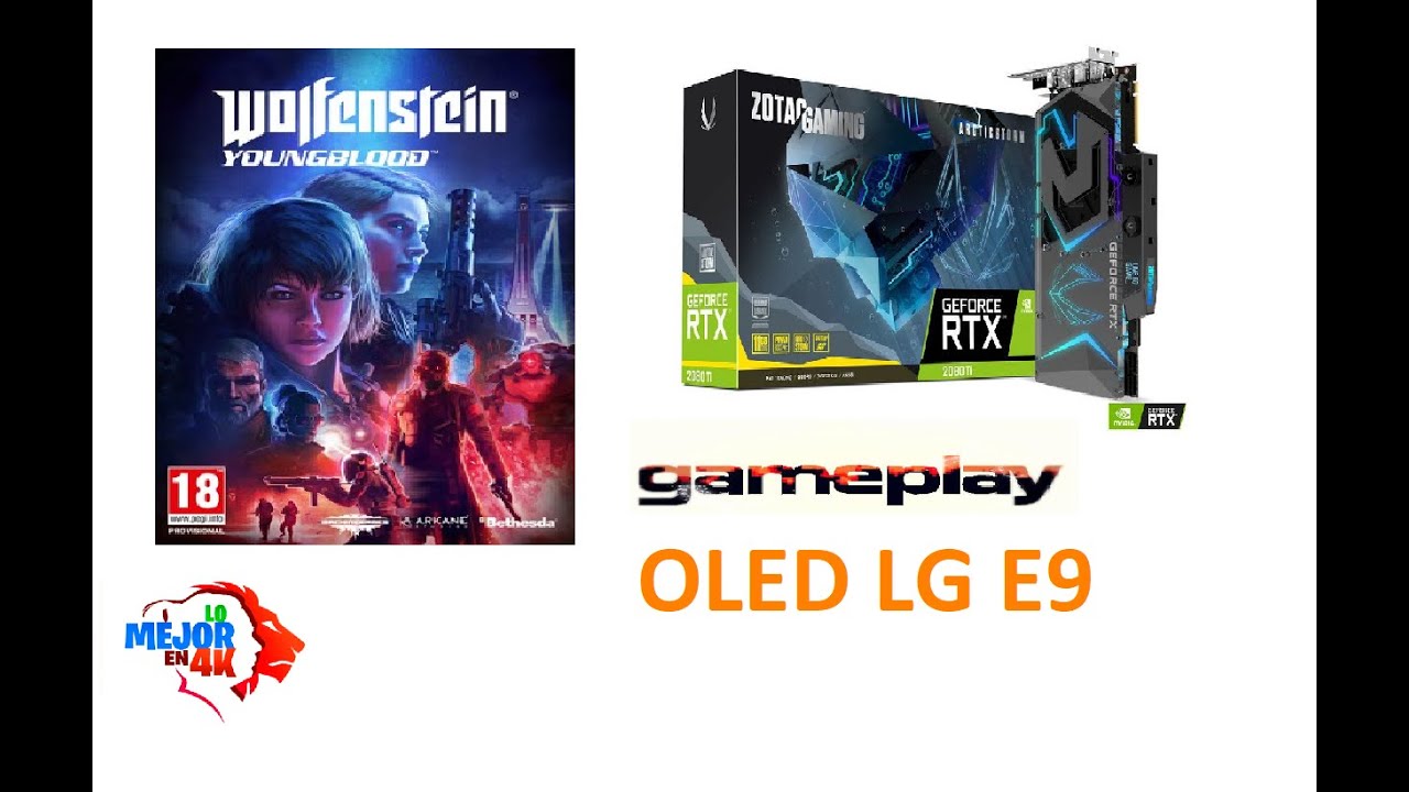 Wolfestein Youngblood PC - Gameplay OLED LG E9 - Zotac 2080ti - 4K 60fps 1440p 120hz camera iphone 8 plus apk