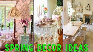Shabby Chic Style Spring Home Decor Ideas #springdecorideas