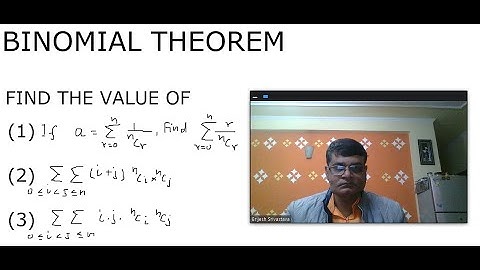 BINOMIAL: FIND (1)IF a=sum 1/(nCr),then find sum r/(nCr) (2) double sum of (i+j).nCi.nCj