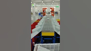 DWS Multiple grid Parcel Sorting Machine #sortingmachine #parcelsorter #sortingchallenge