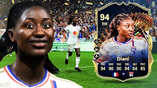 94 TOTS SBC Diani is absolutey INSANE.. 🤯 FC 24 Player review