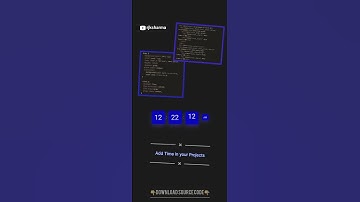 How to add time in website free source code download | timer using css and javascript ‎@rjksharma 