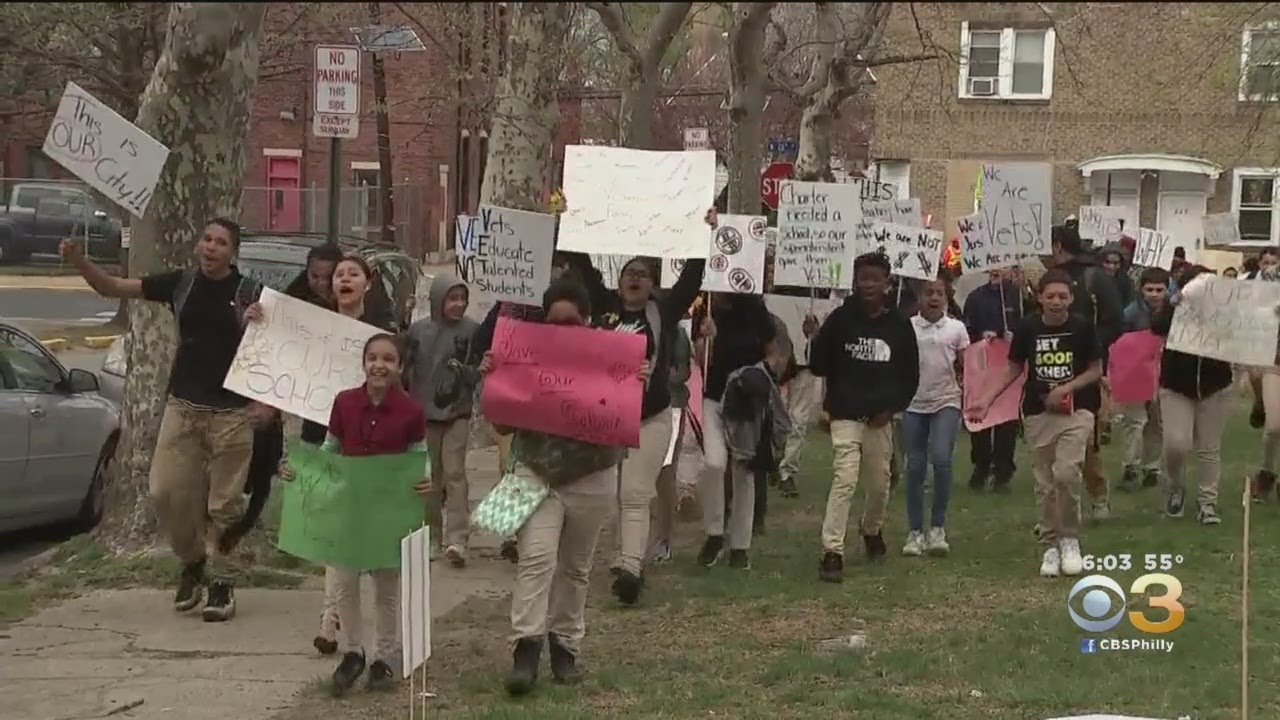 Protesters March Outside Of Meeting Between Camden Schools Superintendent, Faculty