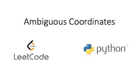 Leetcode - Ambiguous Coordinates (Python)