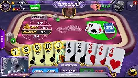 Watch me play Gin Rummy Plus