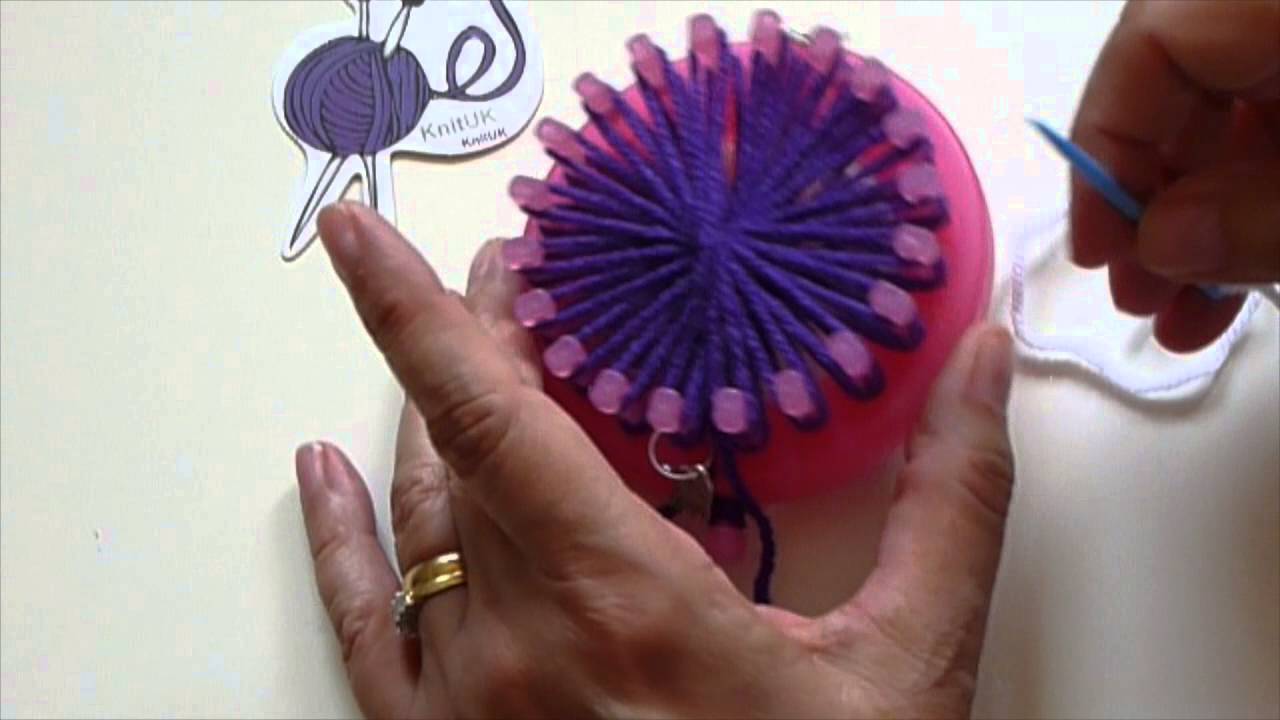 Flower on Knitting Loom KnitUK Flower Loom YouTube