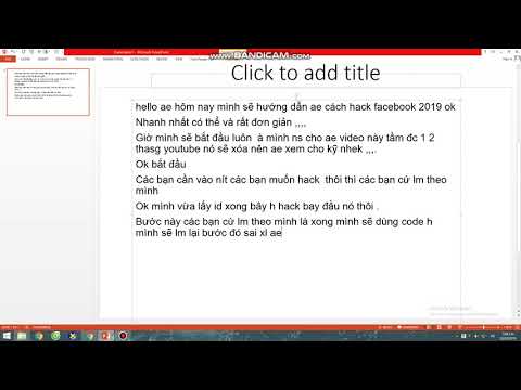 Cách hack facebook nít 2019 | Foci