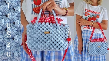 Bag Tutorial Macrame DIY / Makrama Torebka / Pinup purse