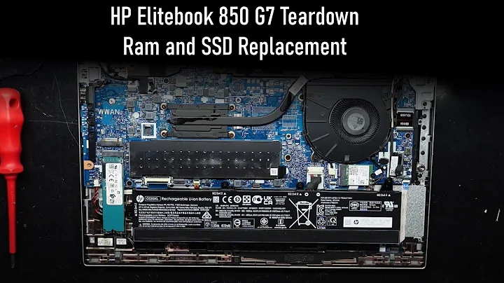HP Elitebook 850 G7 Teardown, Ram and SSD Upgrade
