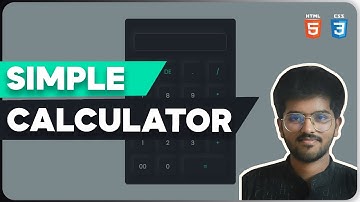 Simple Calculator using HTML & CSS | Full Stack Web Development