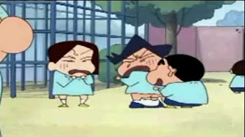 Pull down pants prank - Crayon Shin-chan