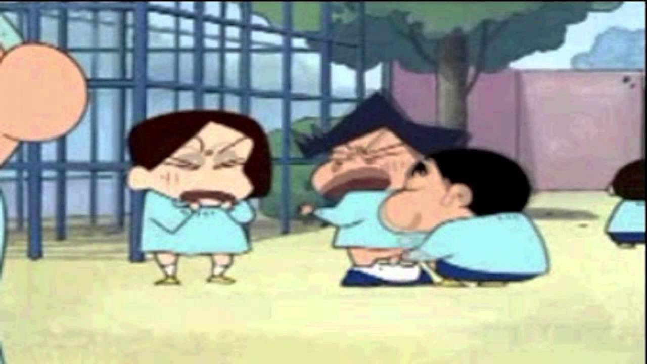 Pull down pants prank   Crayon Shin chan