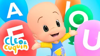 Learn the vowels with Cuquin and his magic balloons Children Songs and Educational Videos