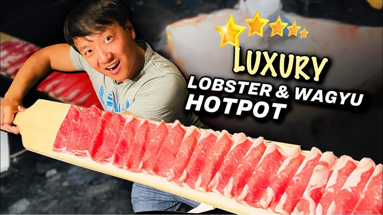FIVE STAR Luxury LOBSTER & WAGYU HOTPOT in CASINO Las Vegas